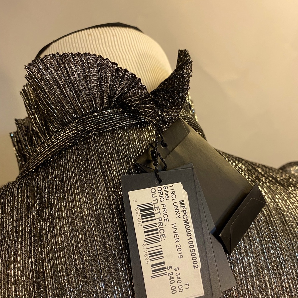Maje Metallic Thread Blouse/Top Size S